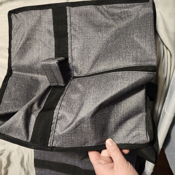 Thirty-One Gifts Extra Large Storage Tote Charcoal Crosshatch - Picture 3 of 4